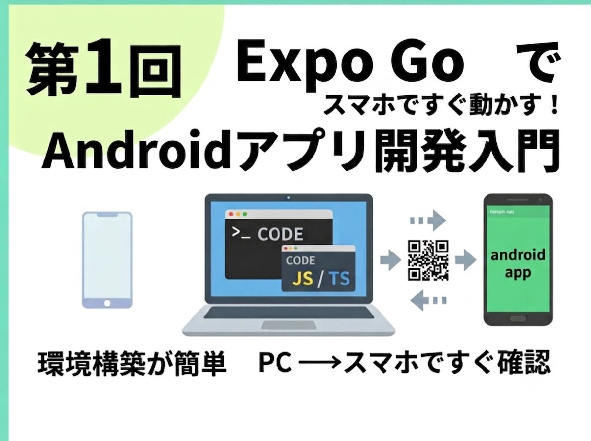 ExpoGoを使ったAndroidアプリ開発の概要