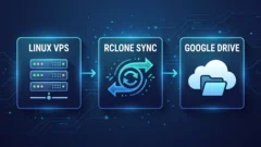 LinuxVPSのrcloneを使ったGoogleDriveへの同期の流れ