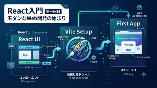 第1回ReactアプリをViteを使ってビルドする流れ