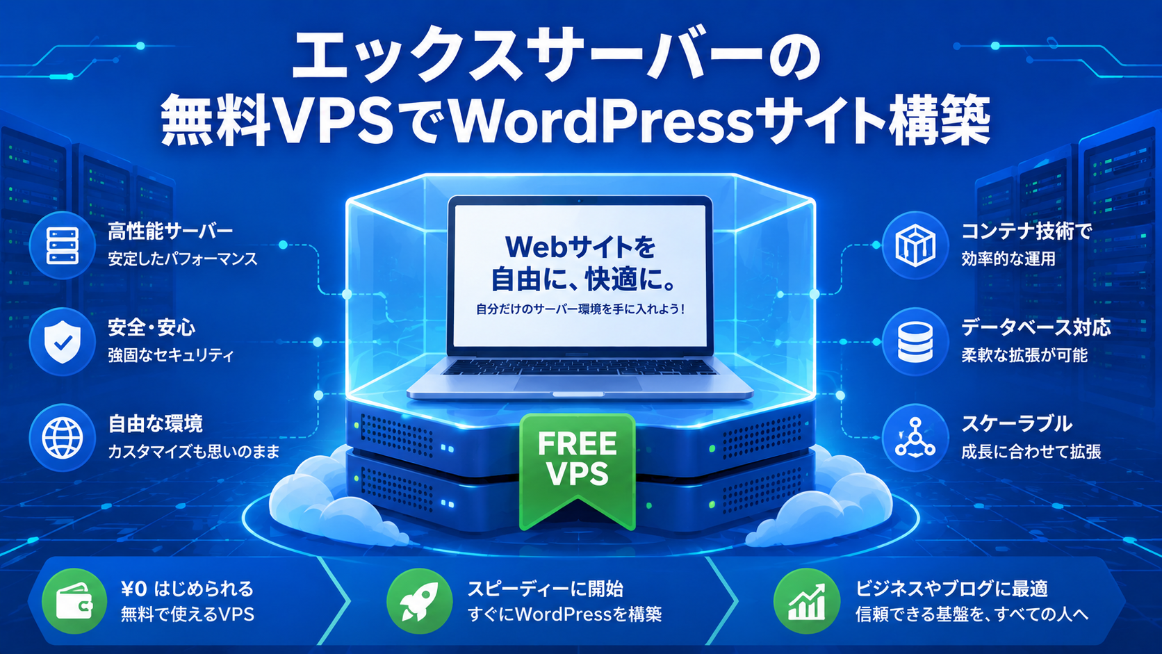 エックスサーバー無料VPSの構成と特徴