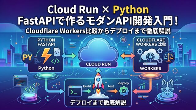 CloudRunとpythonを使ったモダンAPI開発の概要