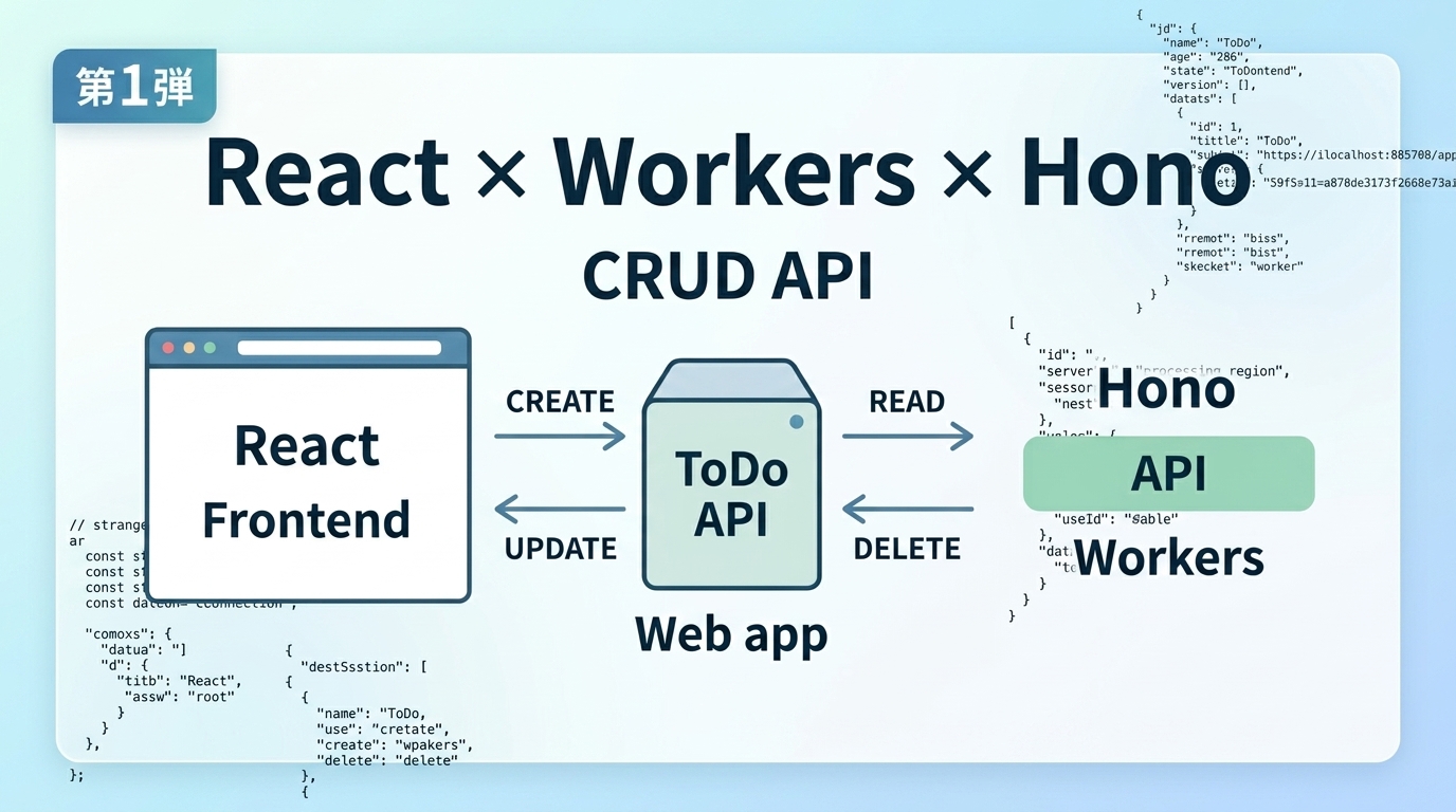 ReactとWorkersとHonoを使ったCRUDアプリの概念