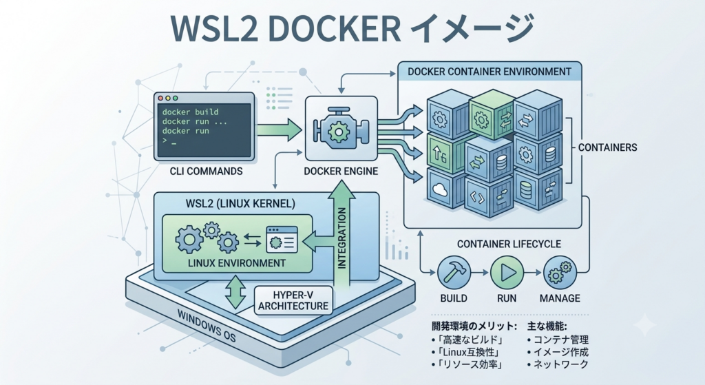 WindowsのWSL2環境上でDockerコンテナが動作する仕組み