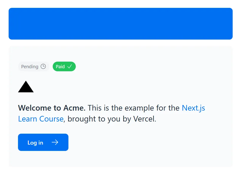 clsxを適用した後の開発サーバー画面のスクリーンショット